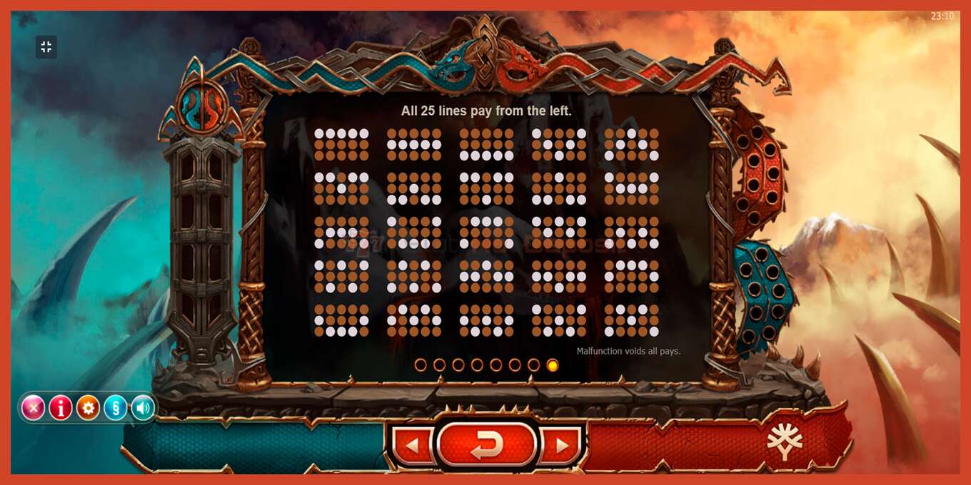 Slot screenshot: Double Dragons no deposit, number - 6