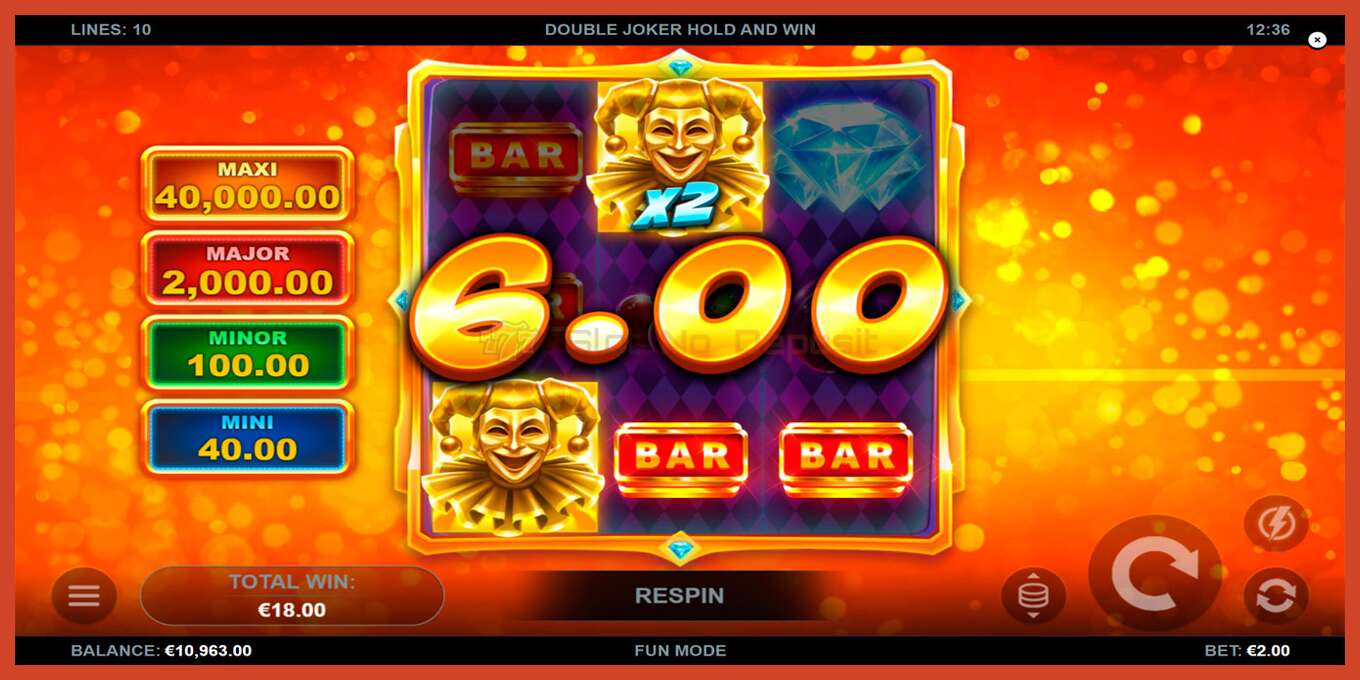 Slot screenshot: Double Joker Hold and Win no deposit, number - 5