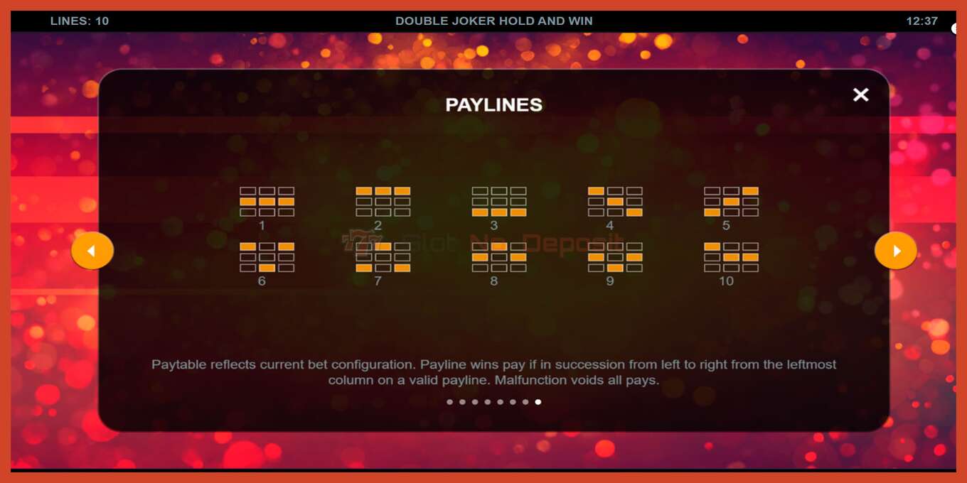 Slot screenshot: Double Joker Hold and Win no deposit, number - 7