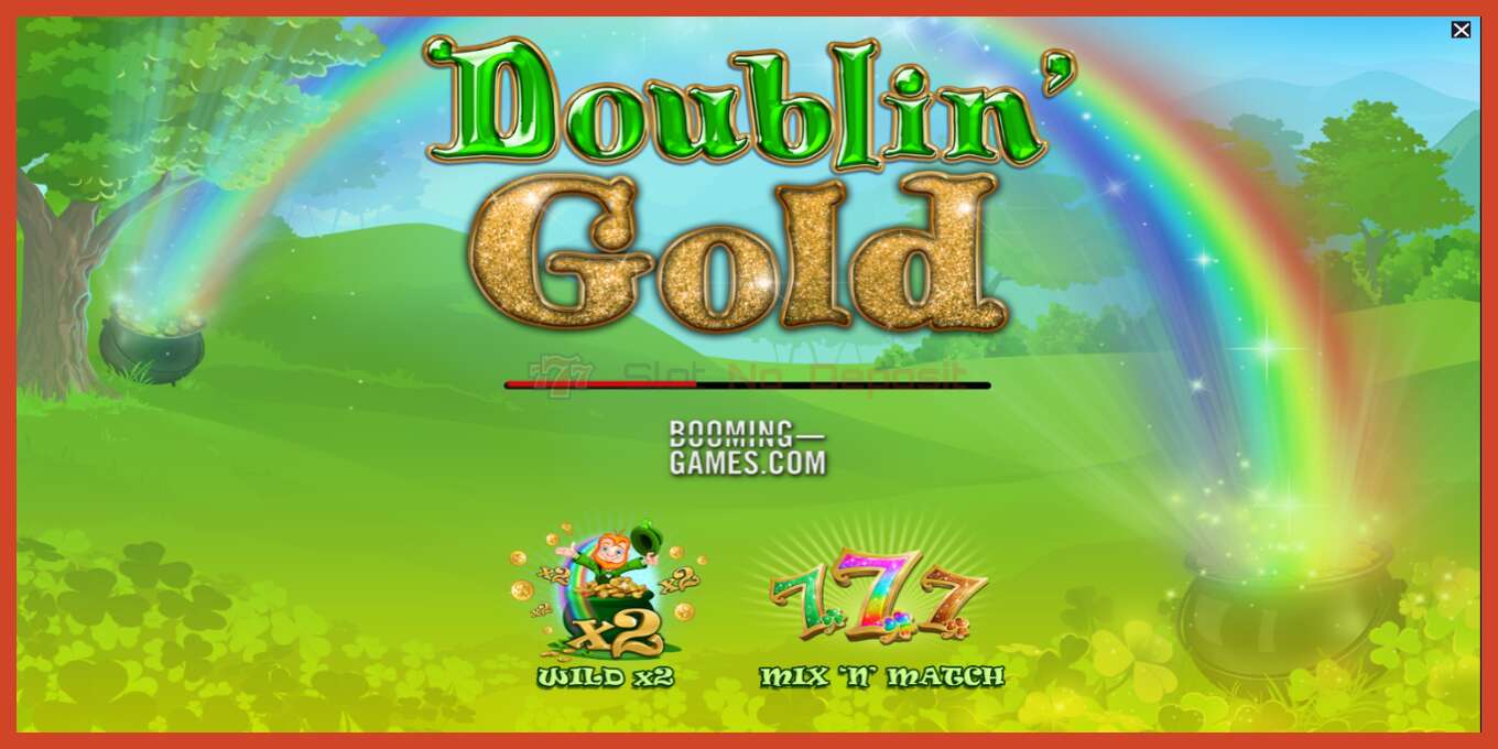 Slot screenshot: Doublin Gold no deposit, number - 1