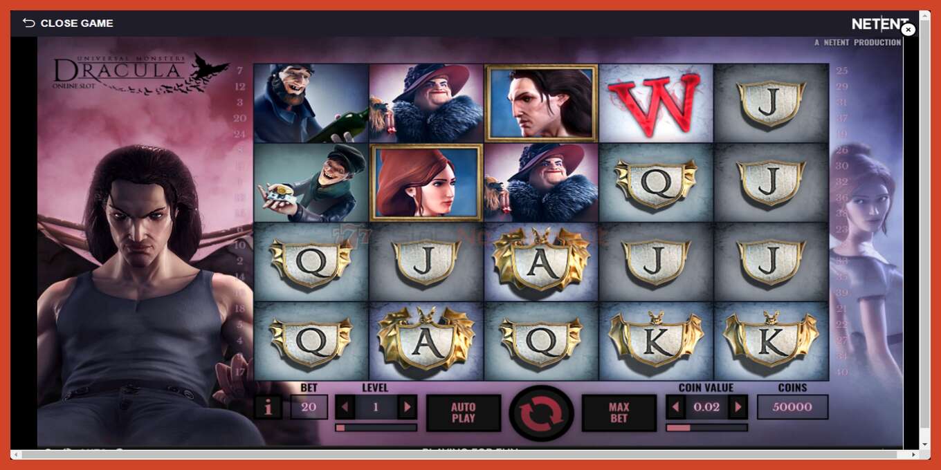 Slot screenshot: Dracula no deposit, number - 2