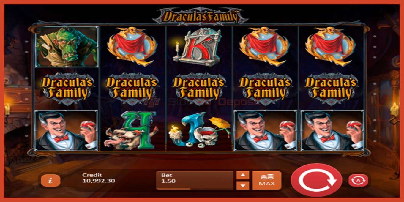 Slot screenshot: Dracula’s Family no deposit, number - 2