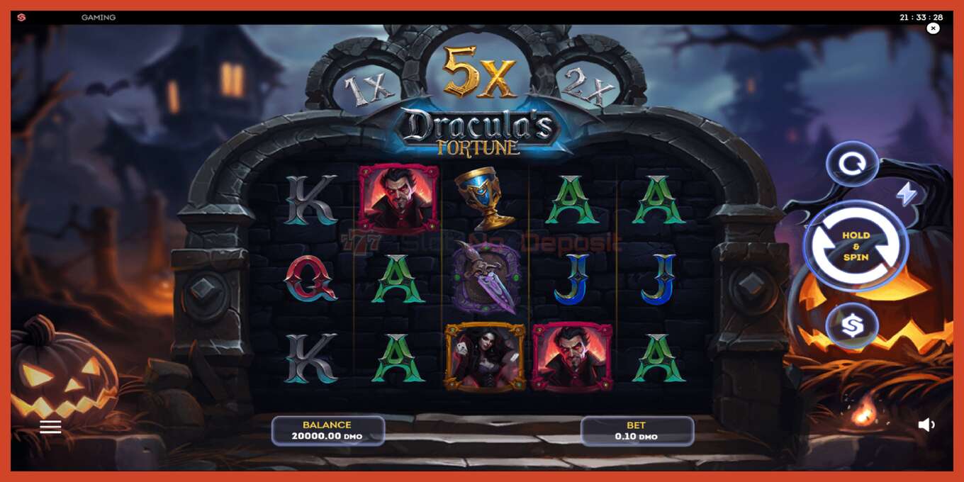 Slot screenshot: Draculas Fortune no deposit, number - 1