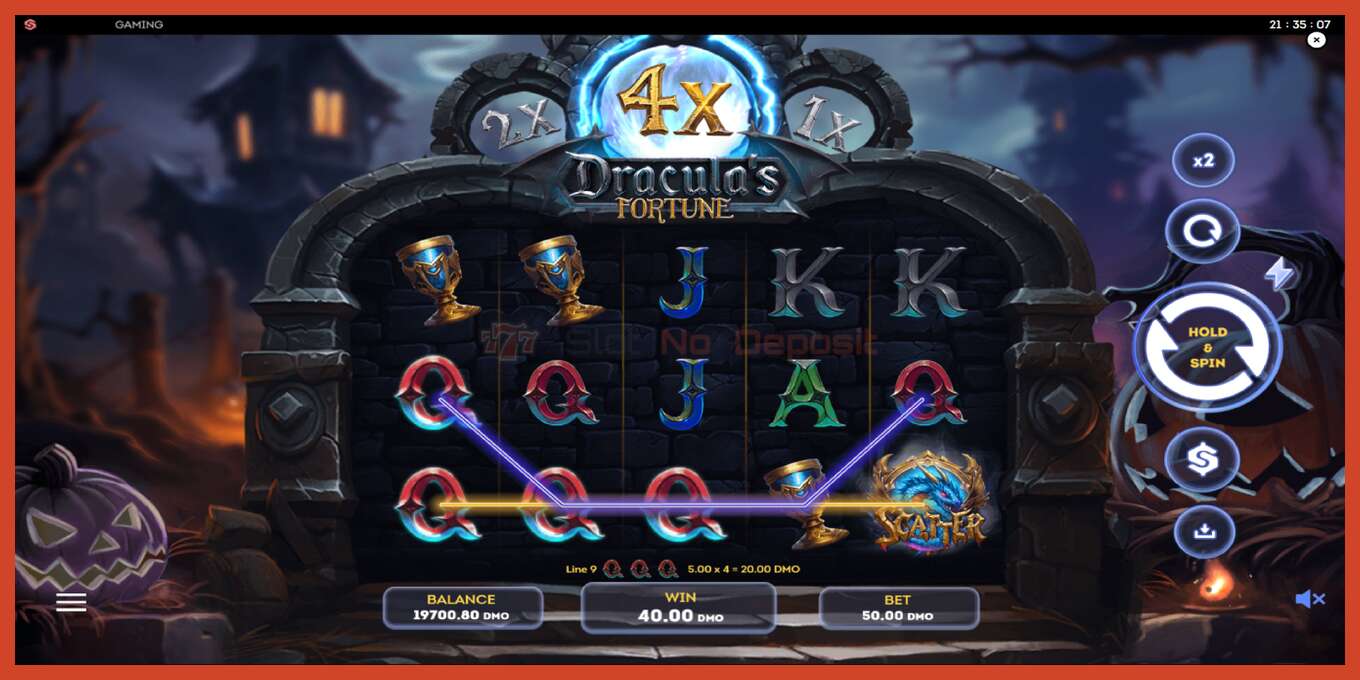 Slot screenshot: Draculas Fortune no deposit, number - 3