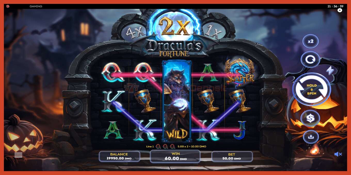 Slot screenshot: Draculas Fortune no deposit, number - 4