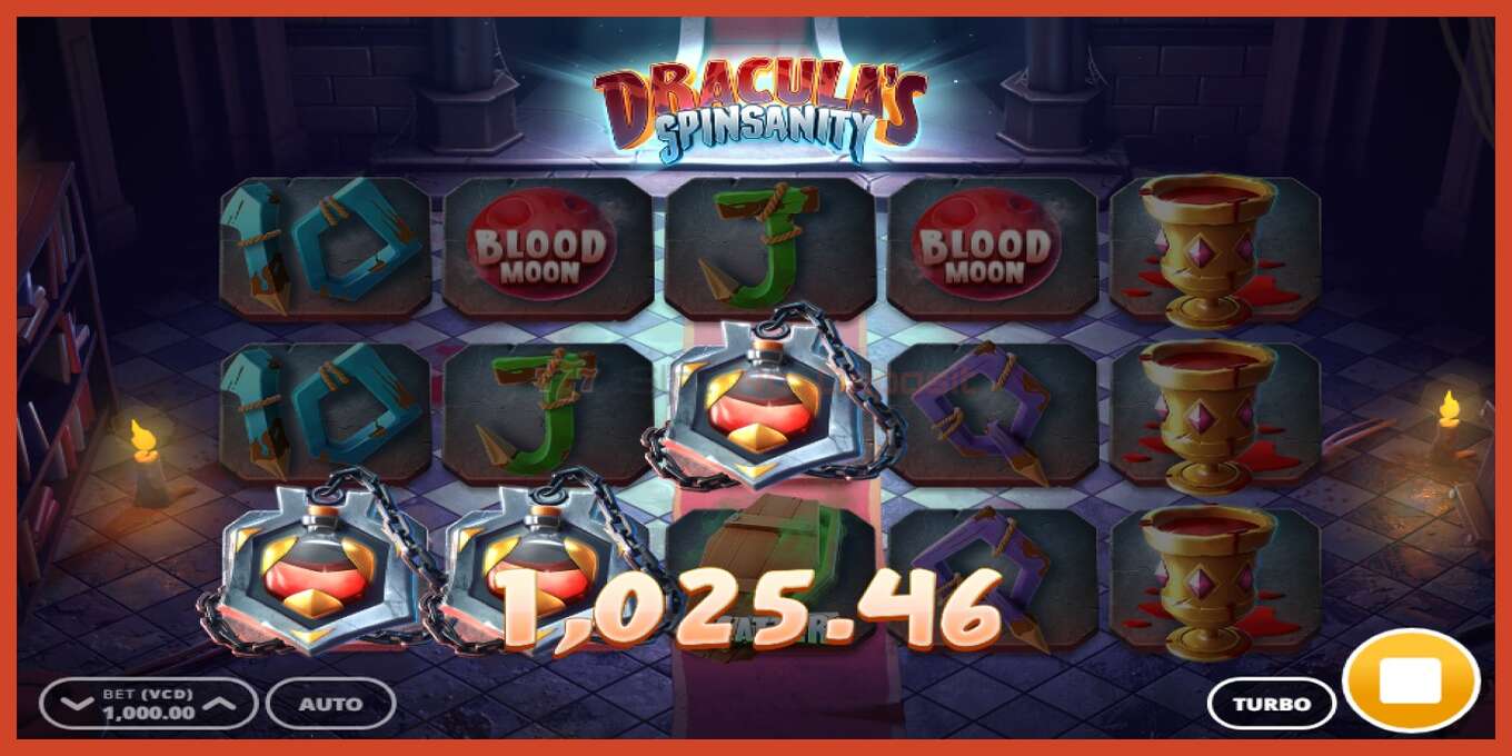 Slot screenshot: Draculas Spinsanity no deposit, number - 2