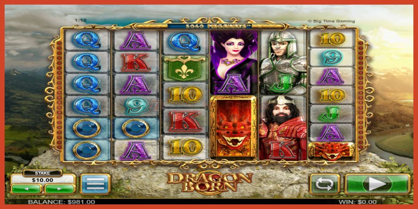 Slot screenshot: Dragon Born no deposit, number - 2