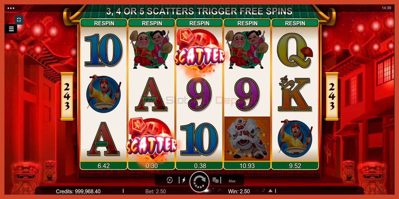 Slot screenshot: Dragon Dance no deposit, number - 4