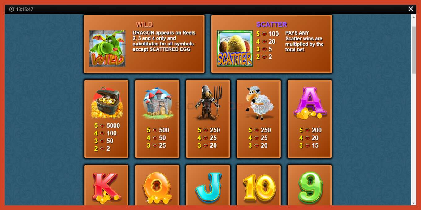 Slot screenshot: Dragon Drops no deposit, number - 5