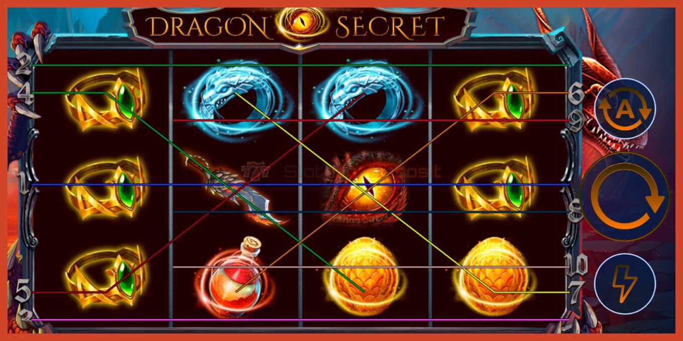 Slot screenshot: Dragon Secret nincs letét, szám - 1