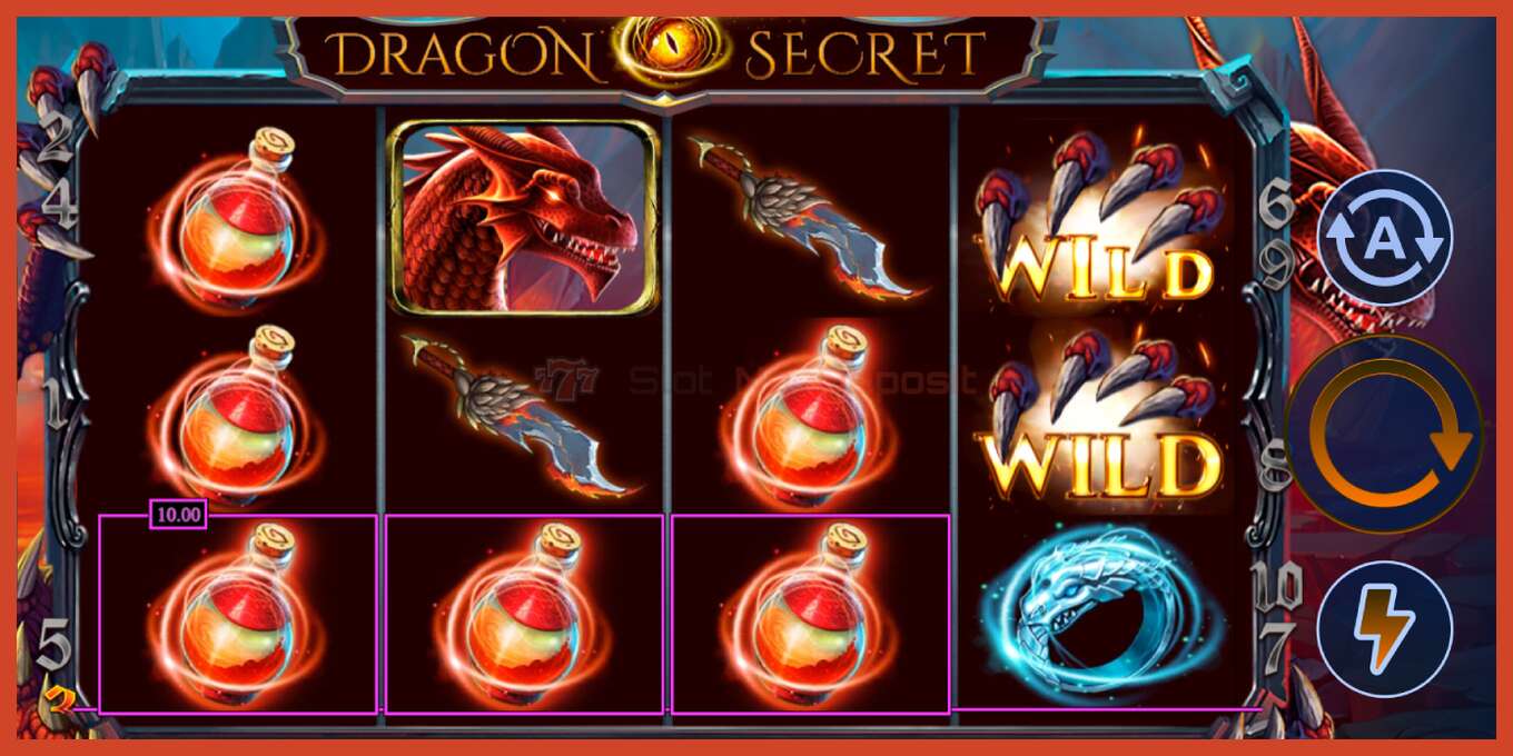 Slot screenshot: Dragon Secret nincs letét, szám - 4