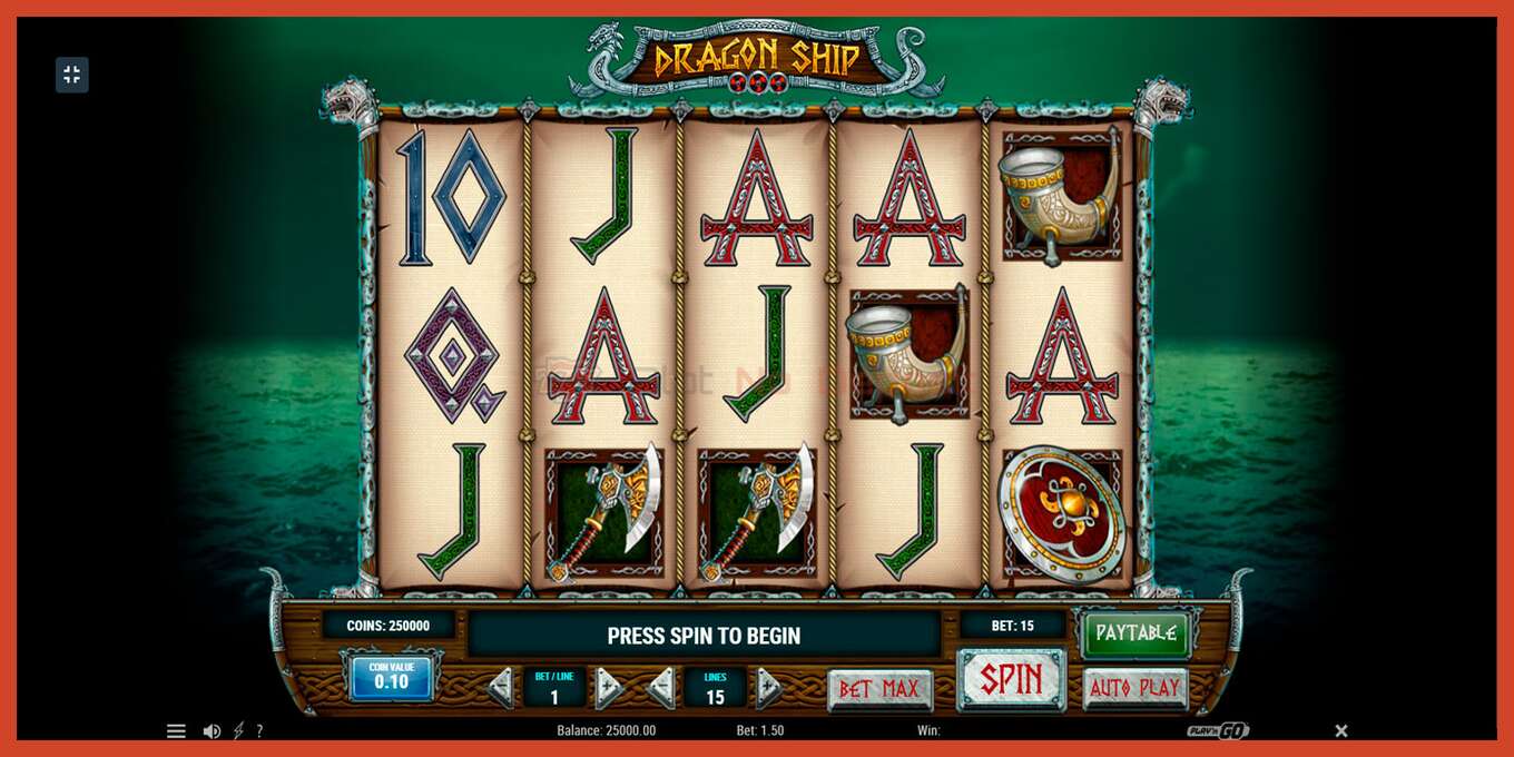 Slot screenshot: Dragon Ship no deposit, number - 1