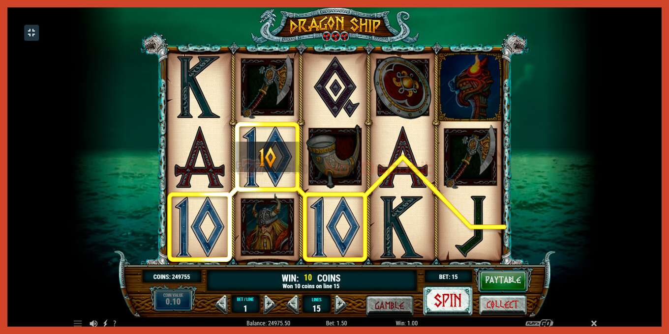 Slot screenshot: Dragon Ship no deposit, number - 4