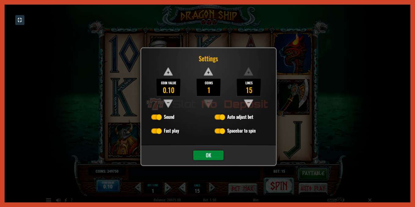 Slot screenshot: Dragon Ship no deposit, number - 6