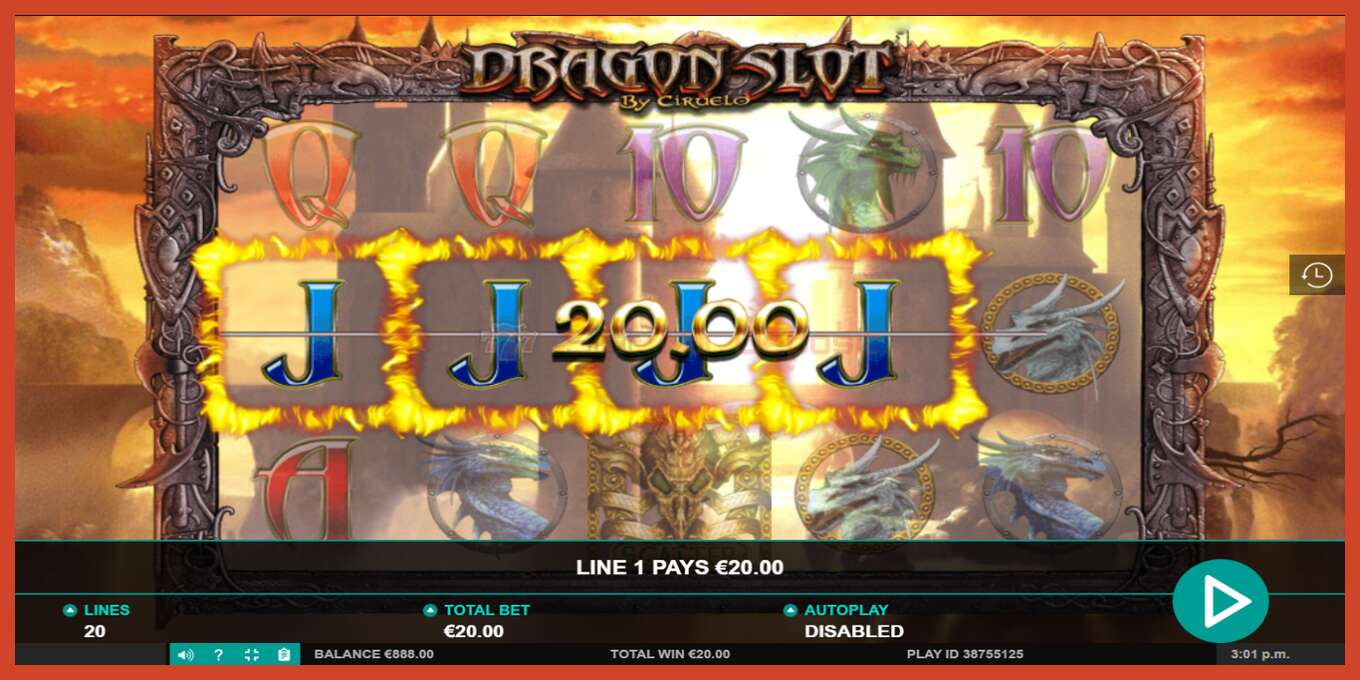 Slot screenshot: Dragon Slot no deposit, number - 4