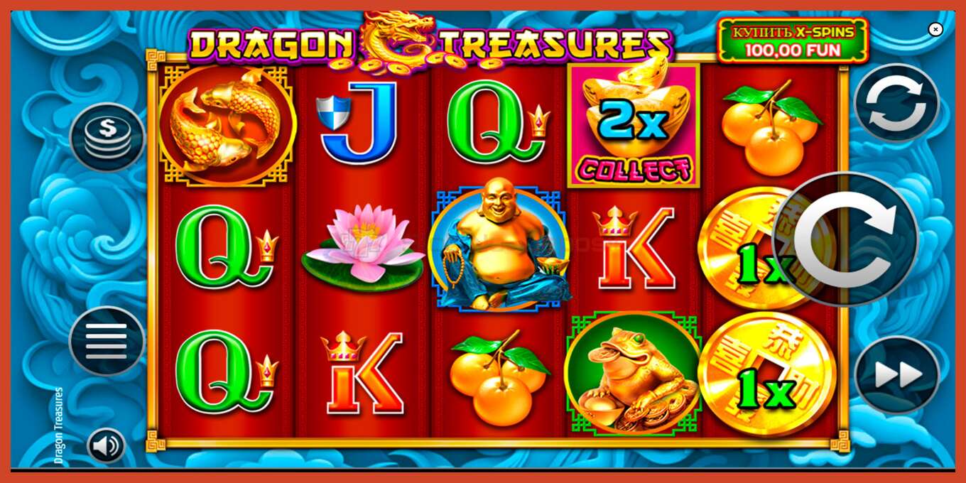 Captura de tela do slot: Dragon Treasures sem depósito, número - 2