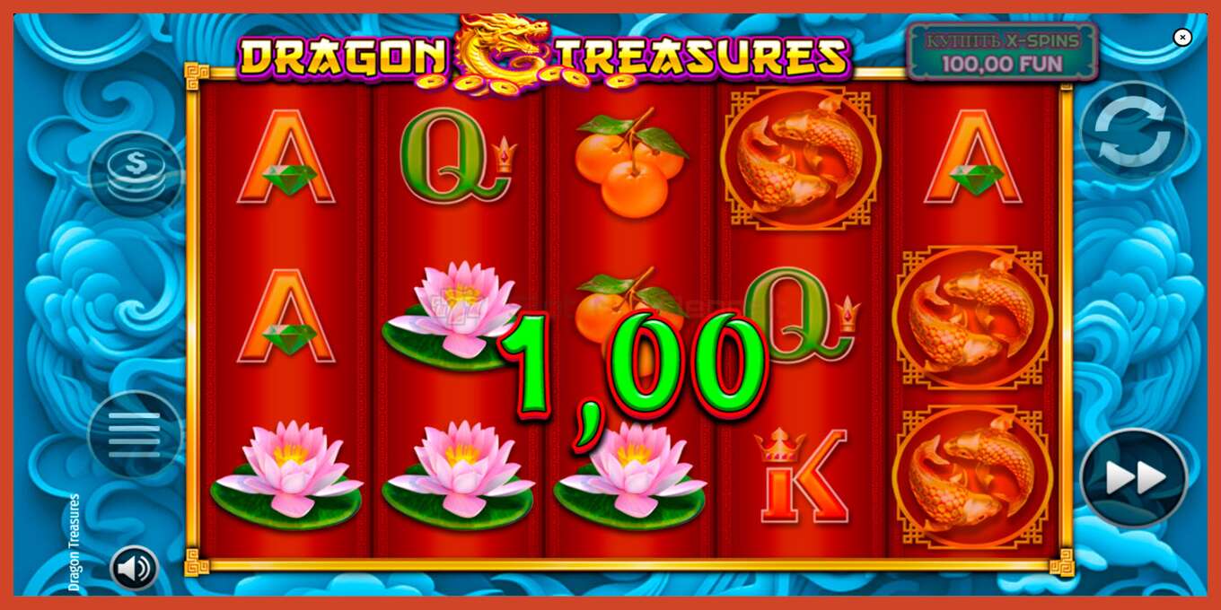 Captura de tela do slot: Dragon Treasures sem depósito, número - 3