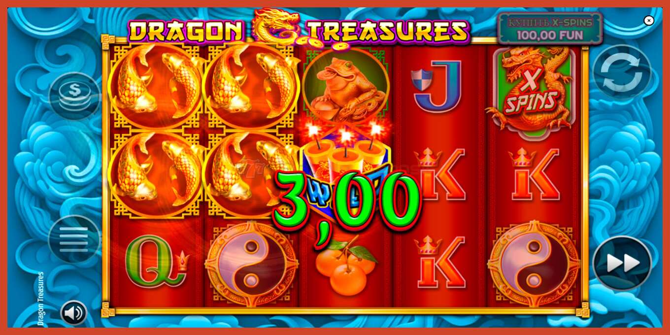 Captura de tela do slot: Dragon Treasures sem depósito, número - 4