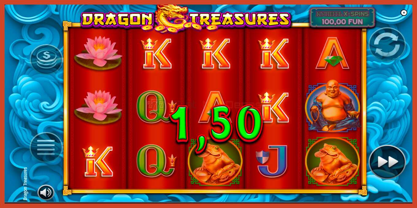 Captura de tela do slot: Dragon Treasures sem depósito, número - 5