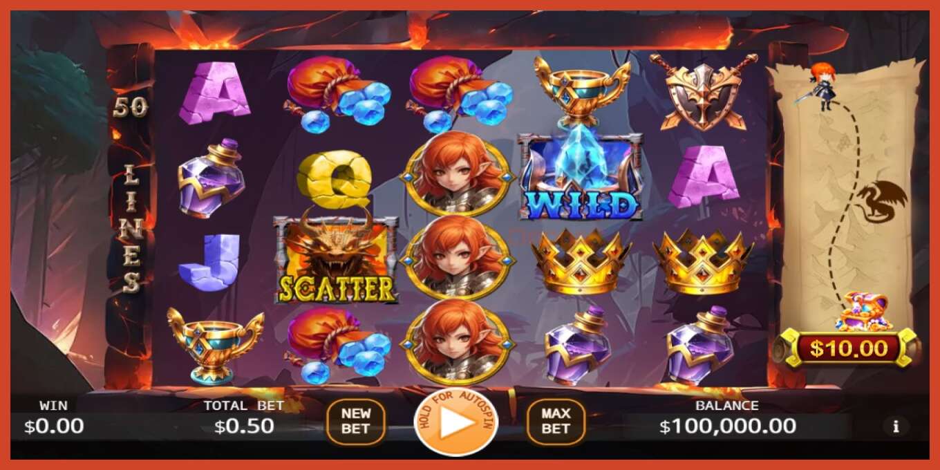 Slot screenshot: Dragons Hoard no deposit, number - 1