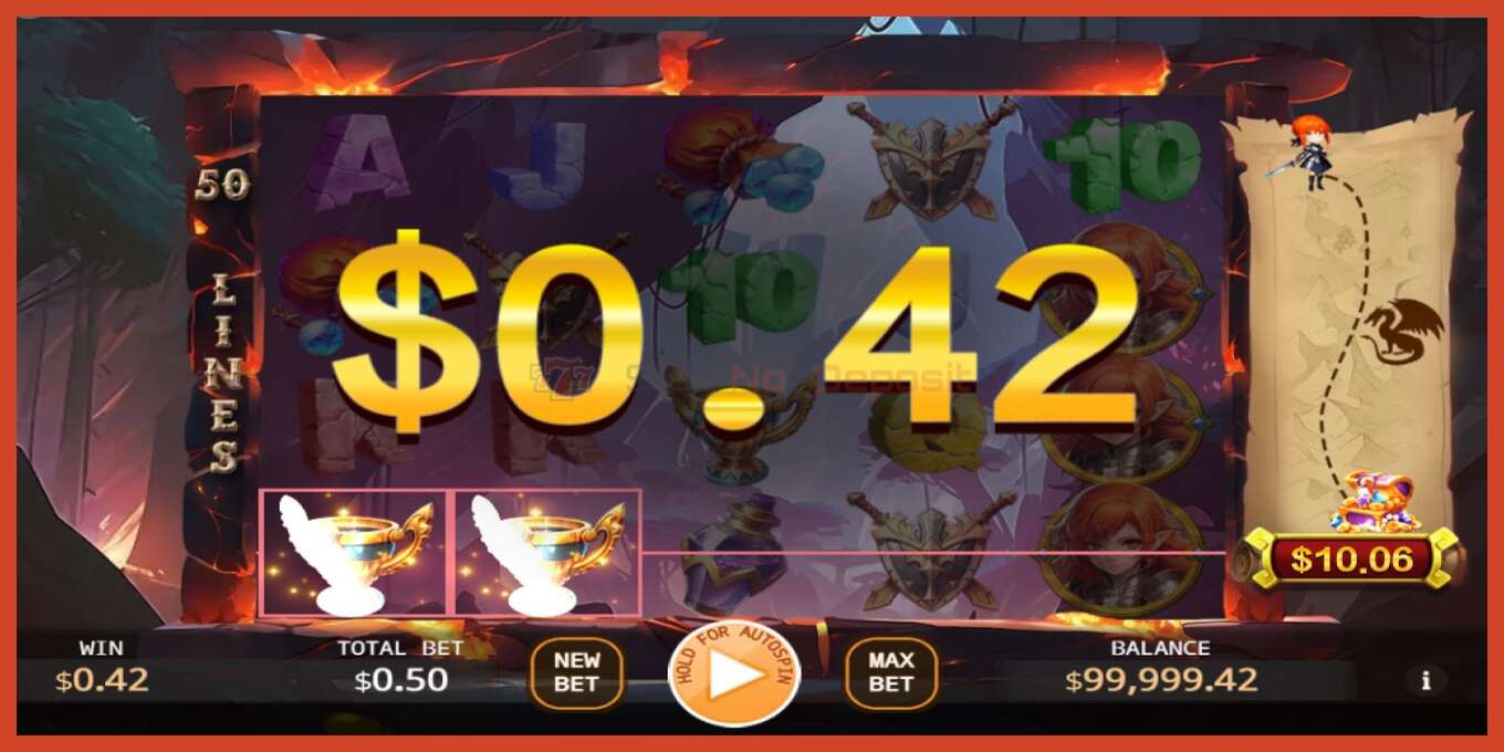 Slot screenshot: Dragons Hoard no deposit, number - 3