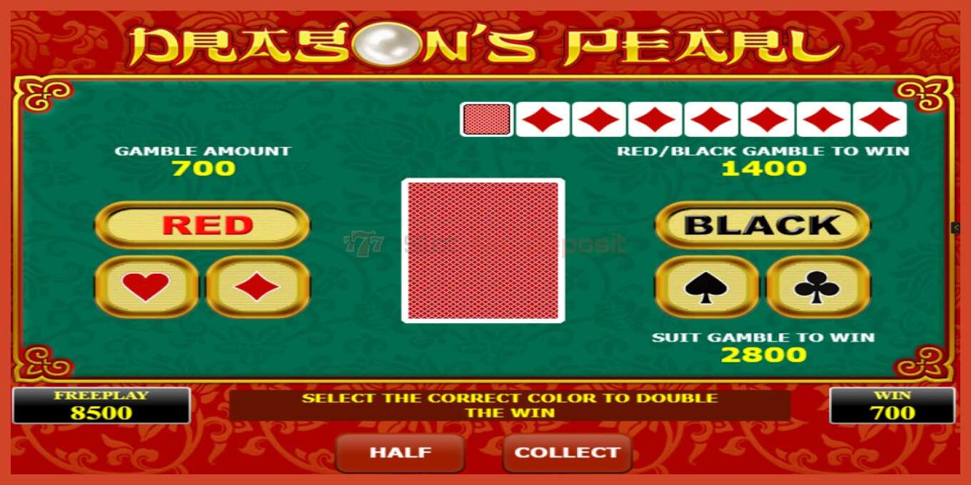 Slot screenshot: Dragons Pearl no deposit, number - 4