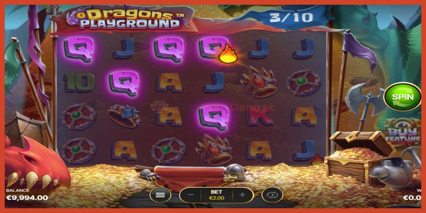 Slot screenshot: Dragons Playground no deposit, number - 2