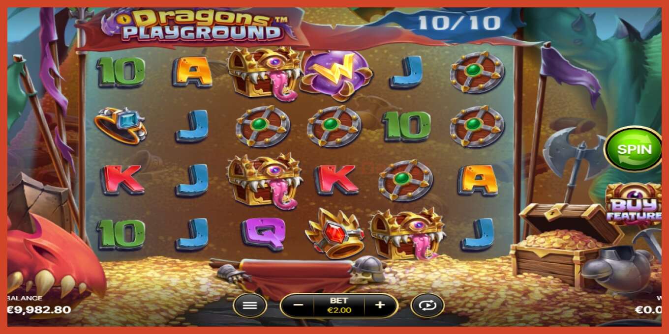 Slot screenshot: Dragons Playground no deposit, number - 3