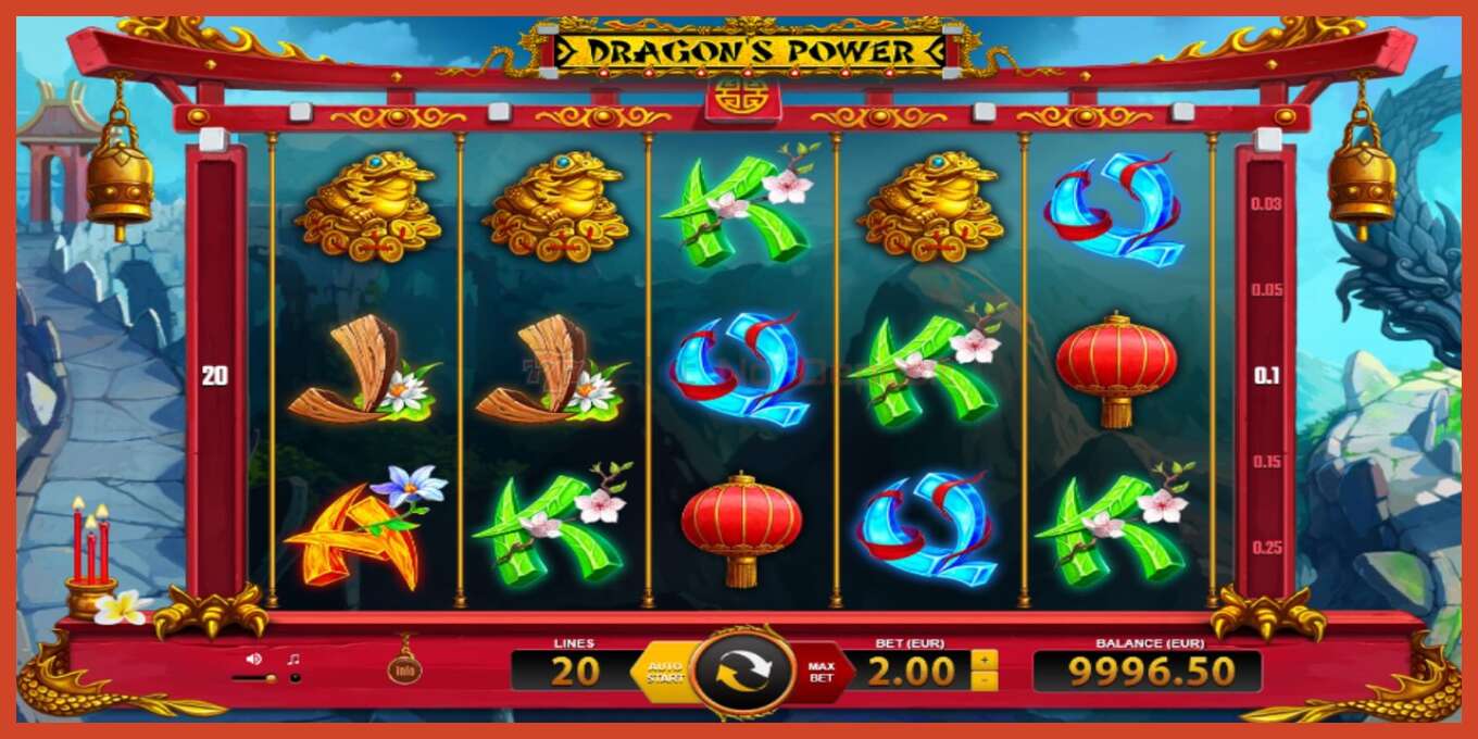 Slot screenshot: Dragons Power no deposit, number - 1