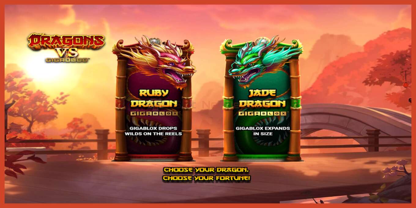 Slot screenshot: Dragons VS Gigablox bez depozita, broj - 1