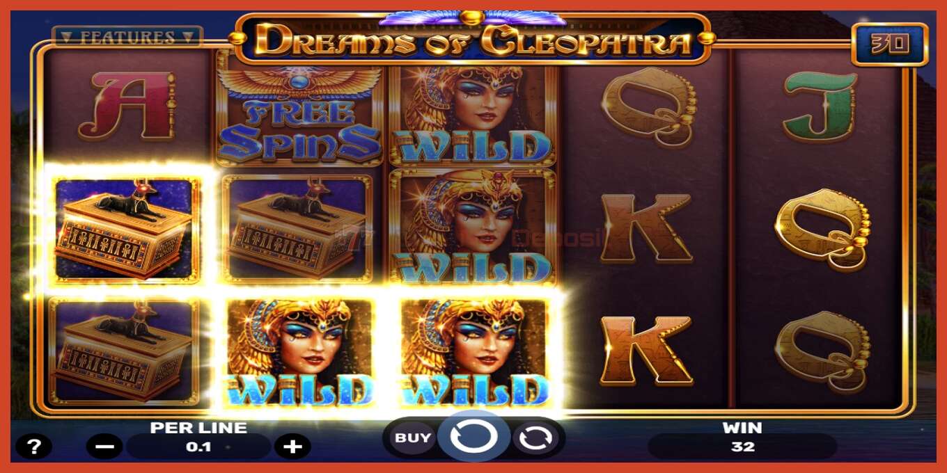 Slot-Screenshot: Dreams of Cleopatra keine anzahlung, nummer - 3