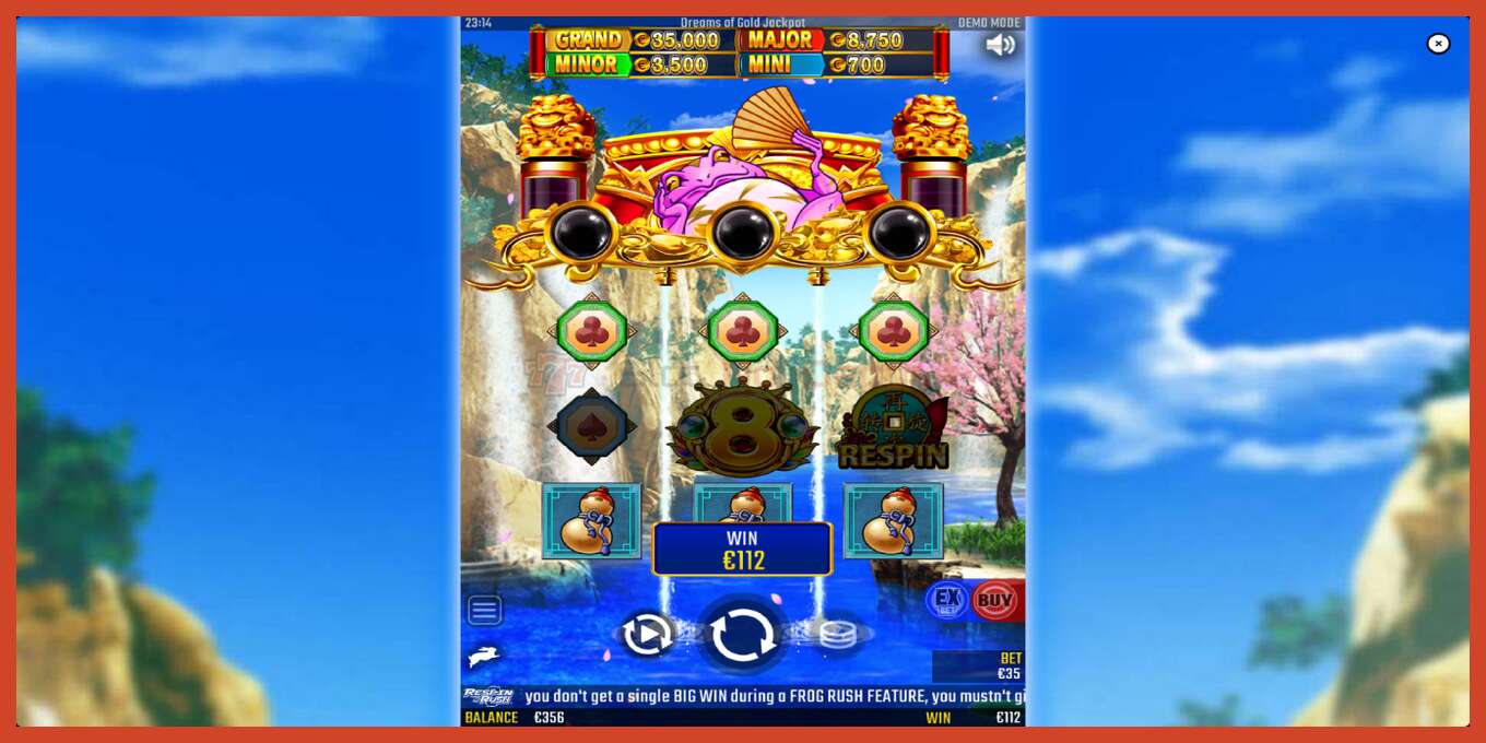 Schermafbeelding van slot: Dreams of Gold Jackpot geen aanbetaling, nummer - 4