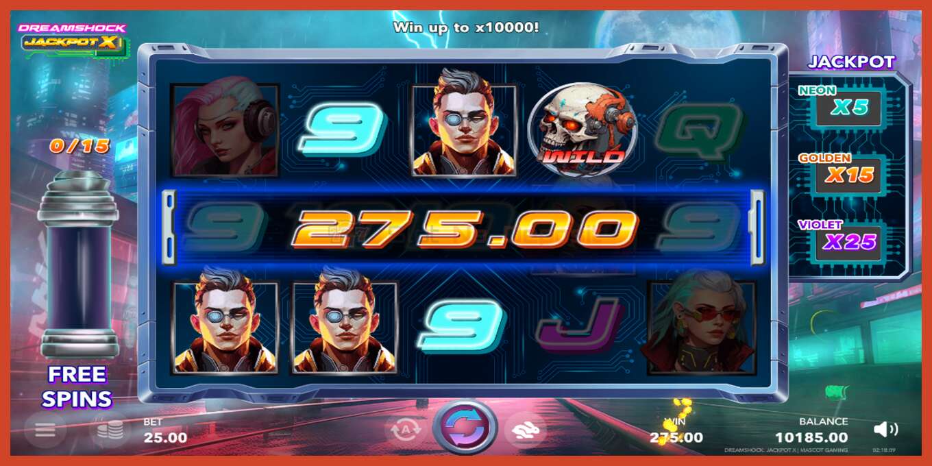 Captura de pantalla do slot: Dreamshock: Jackpot X sen depósito, número - 2