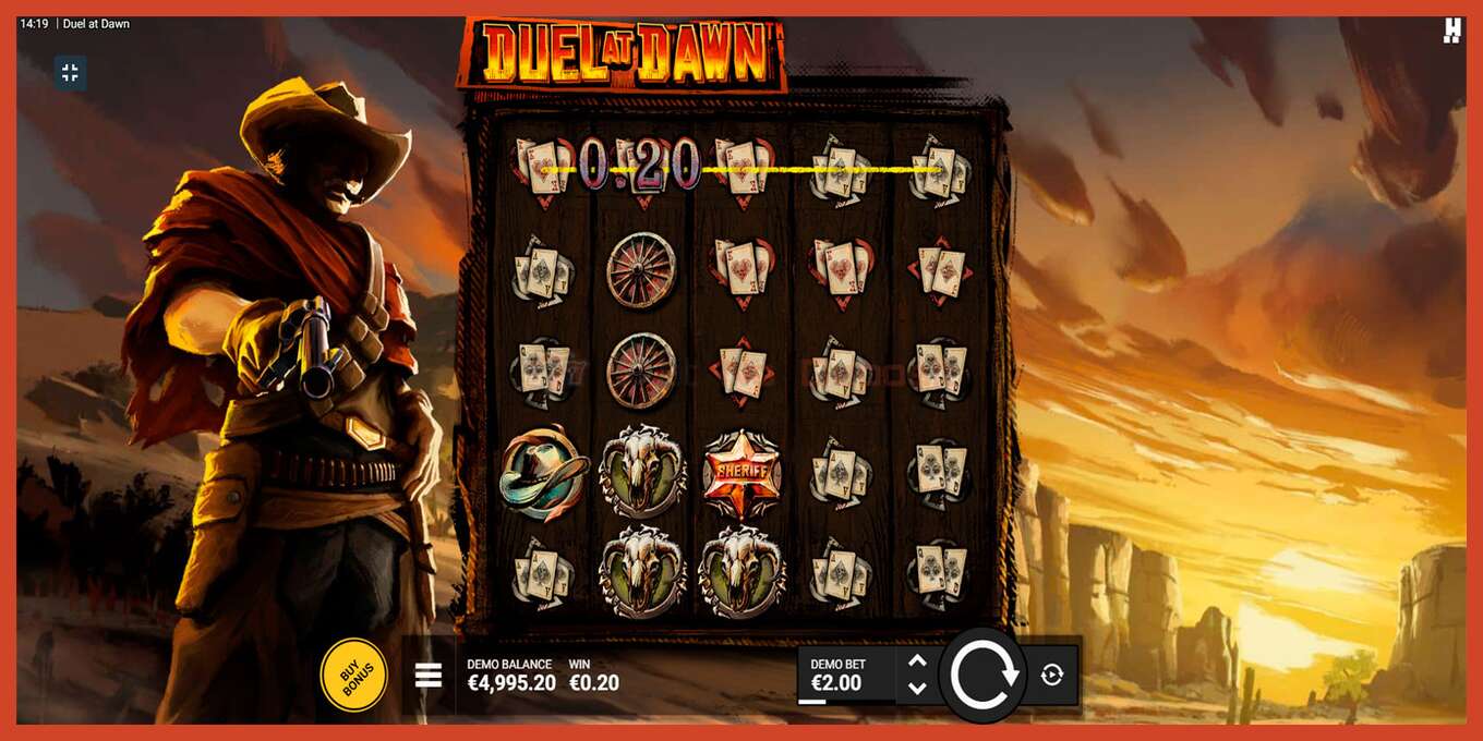 Slot screenshot: Duel at Dawn no deposit, number - 3