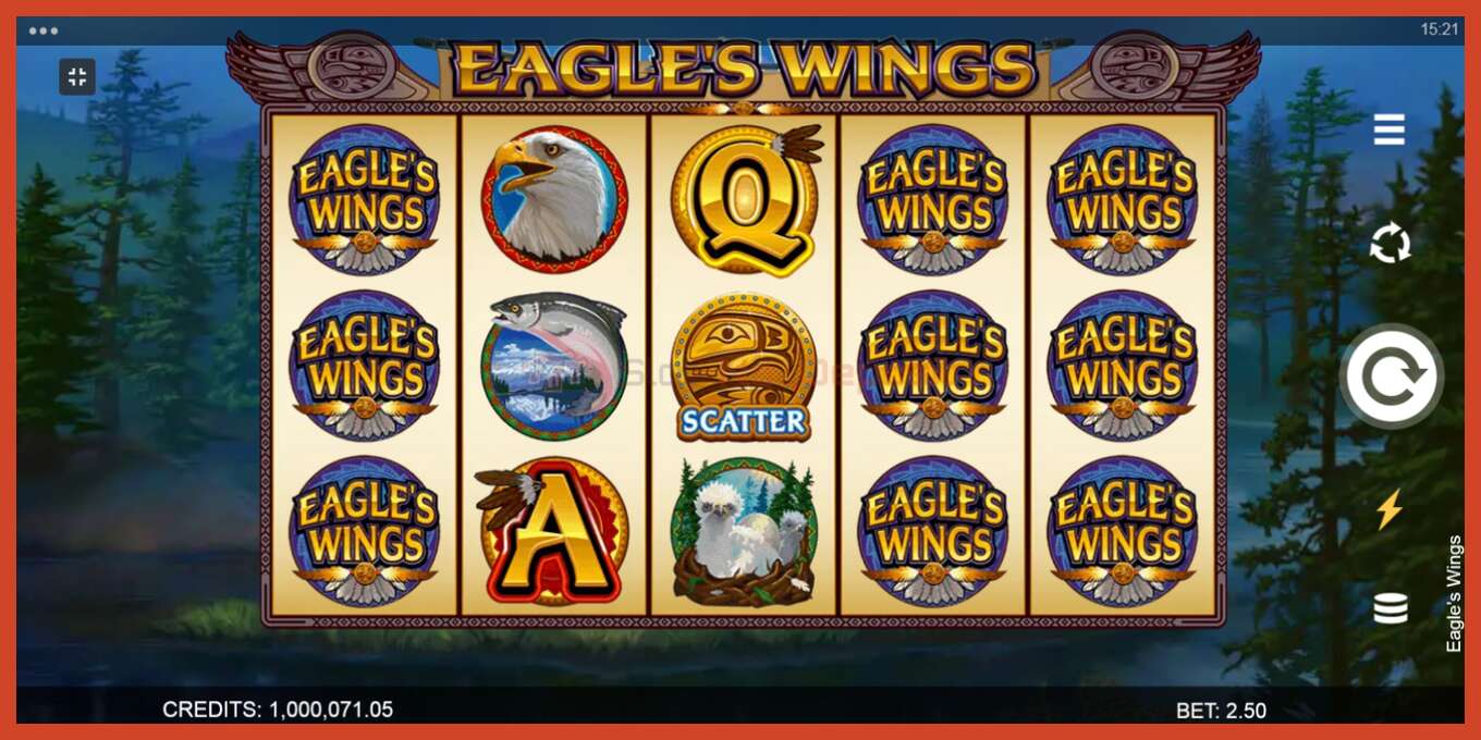 Slot screenshot: Eagles Wings bez depozita, broj - 1