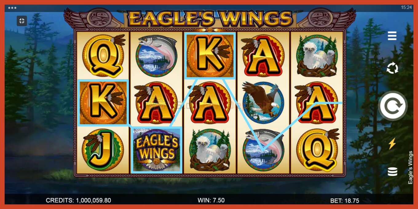 Slot screenshot: Eagles Wings bez depozita, broj - 2