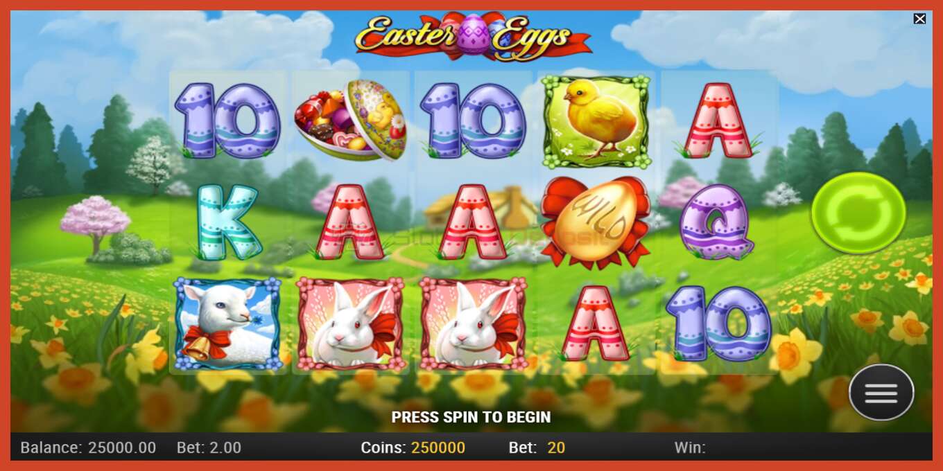 Slot screenshot: Easter Eggs no deposit, number - 2