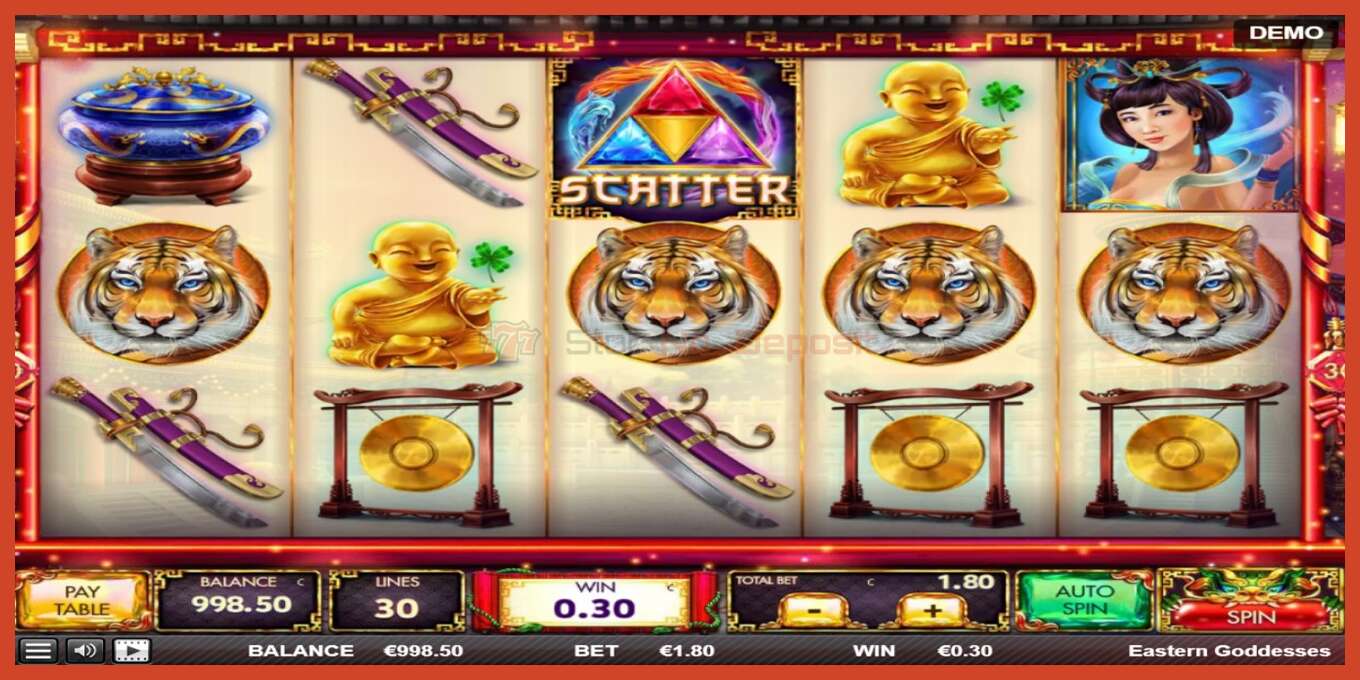 Slot screenshot: Eastern Goddesses no deposit, number - 2