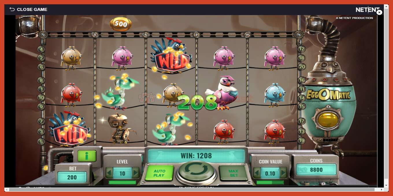 Slot screenshot: EggOMatic no deposit, number - 4