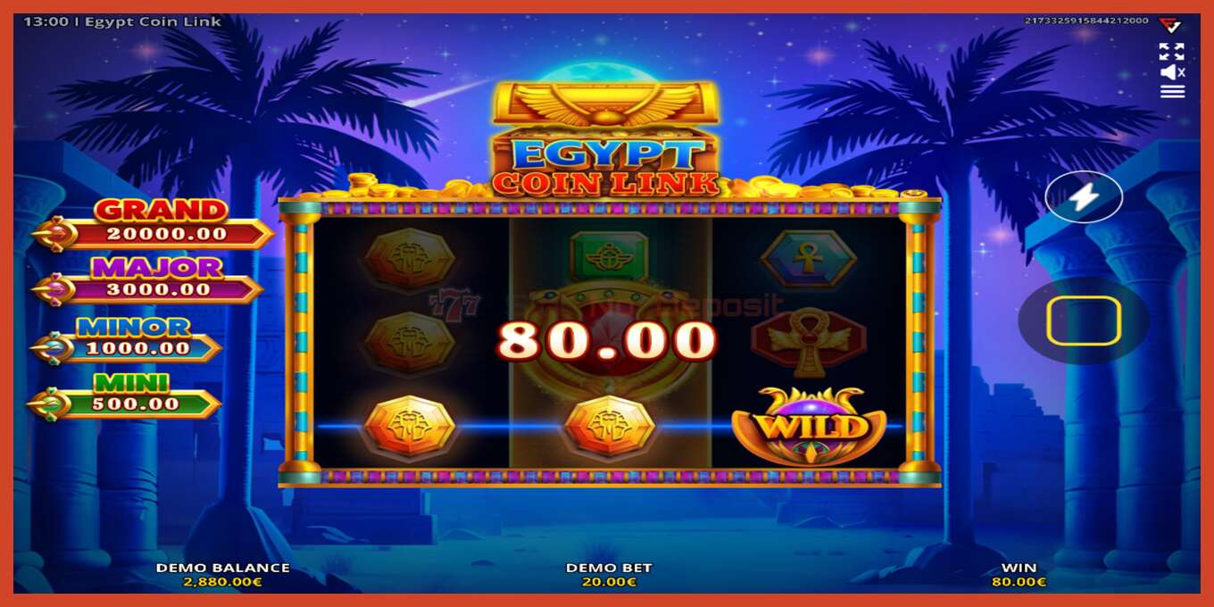 Slot screenshot: Egypt Coin Link no deposit, number - 3