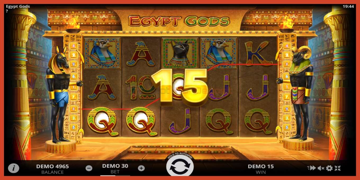 Slot screenshot: Egypt Gods no deposit, number - 2