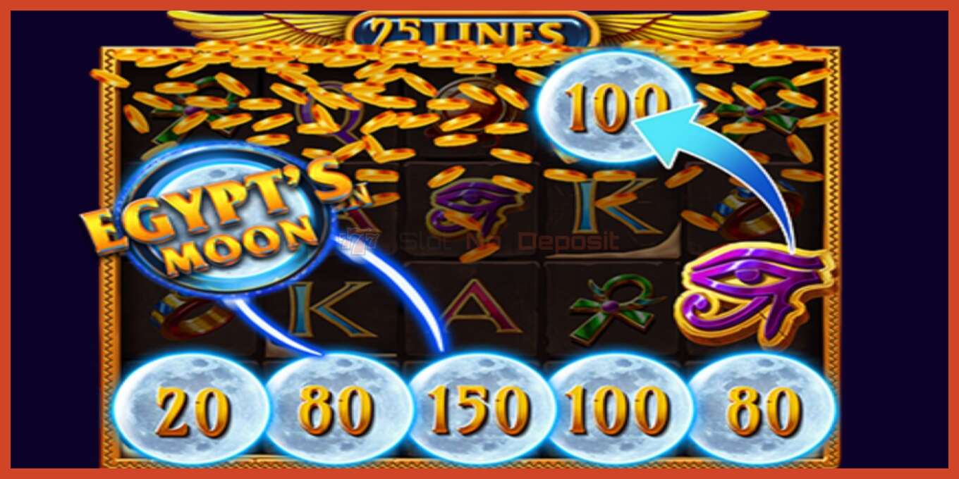 Slot screenshot: Egypts Moon no deposit, number - 5