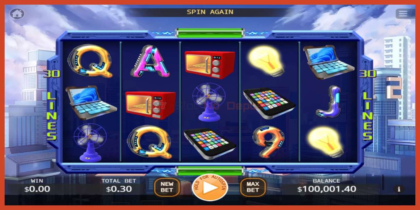 Slot screenshot: Electric Energy bez depozita, broj - 1