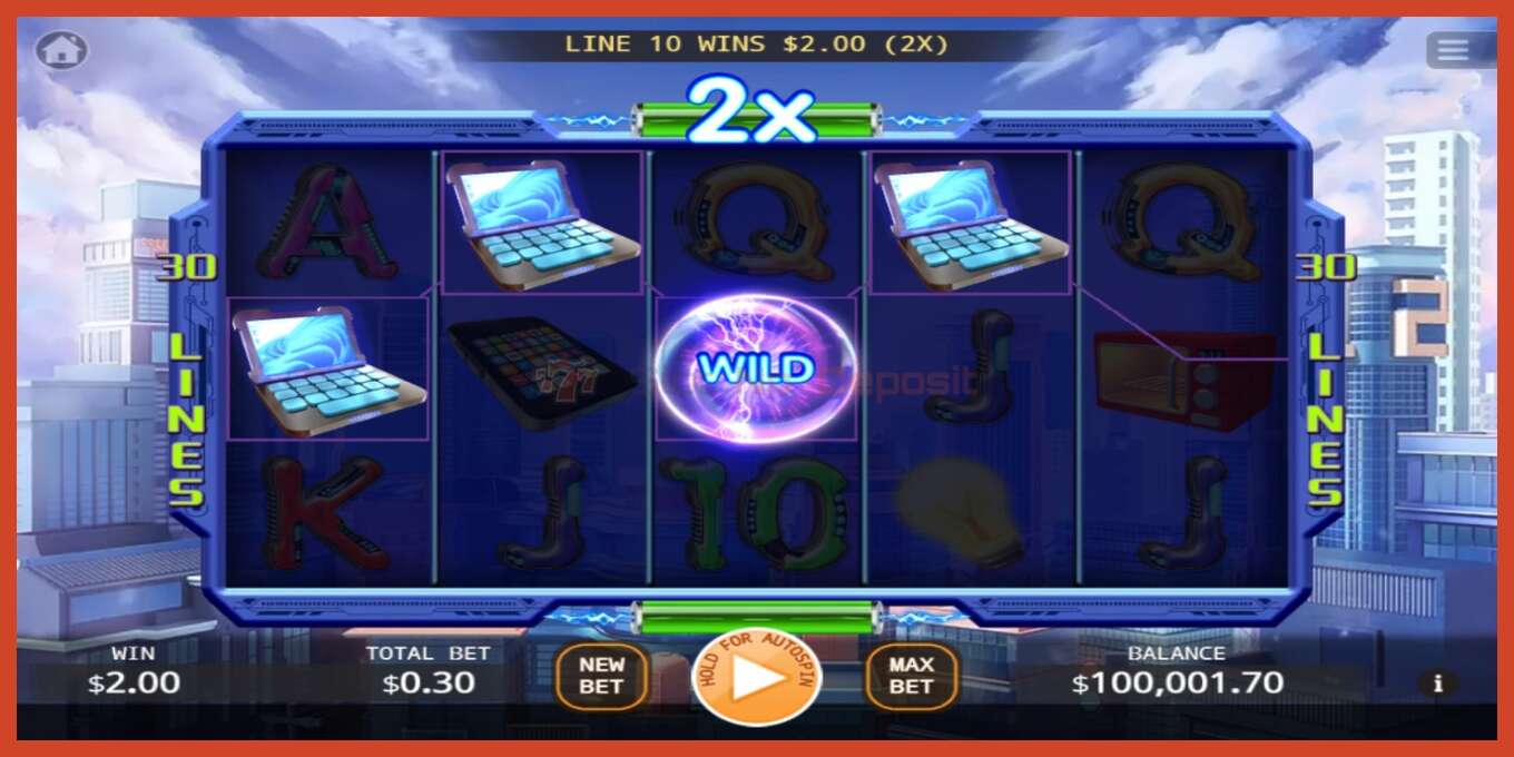 Slot screenshot: Electric Energy bez depozita, broj - 2