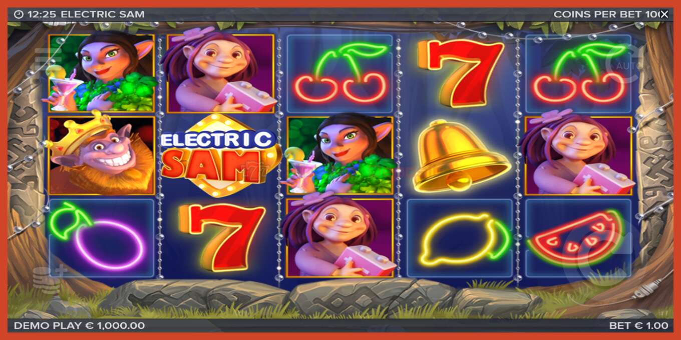 Slot screenshot: Electric Sam bez depozita, broj - 2