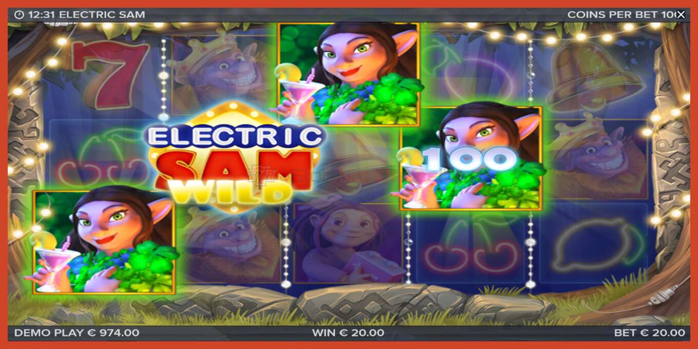 Slot screenshot: Electric Sam bez depozita, broj - 4