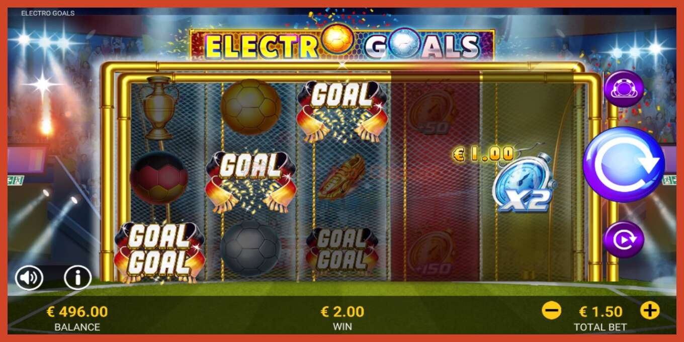 Slot screenshot: Electro Goals no deposit, number - 3