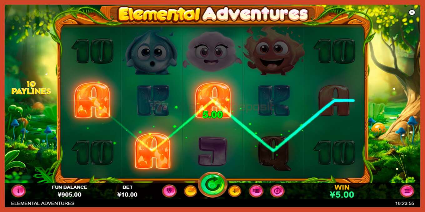 Slot screenshot: Elemental Adventures no deposit, number - 4