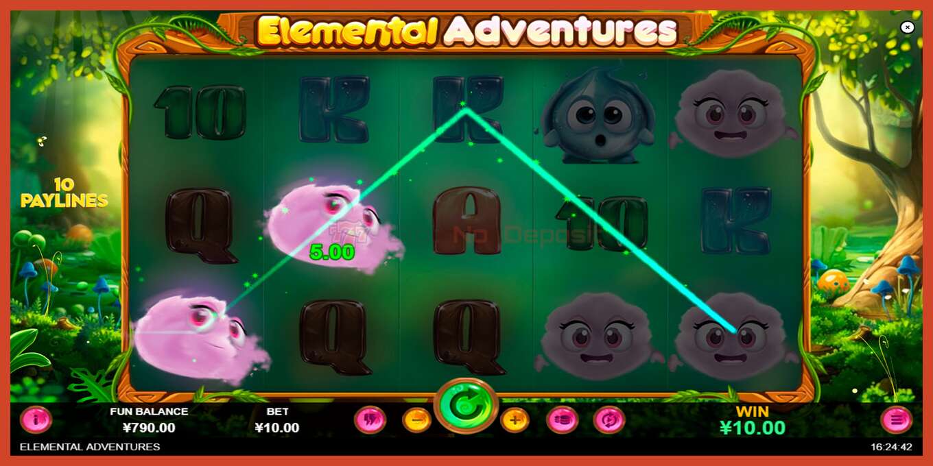 Slot screenshot: Elemental Adventures no deposit, number - 6