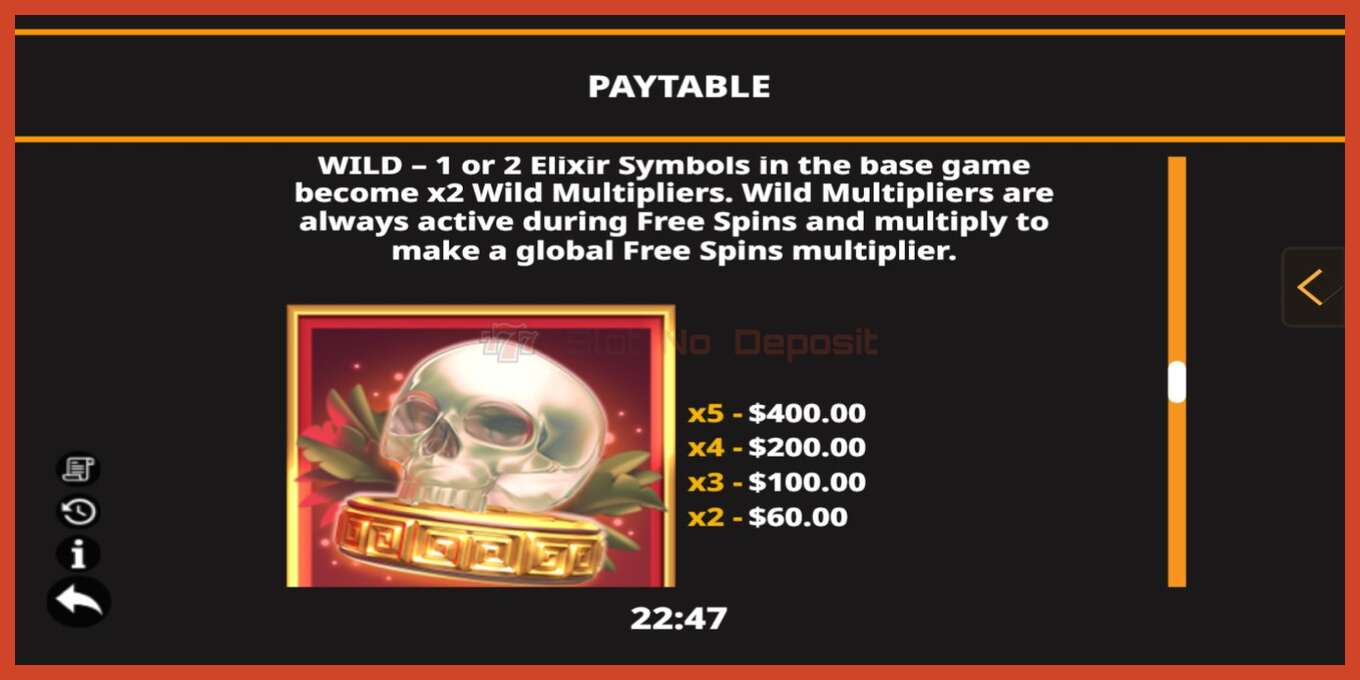 Slot screenshot: Elixir of Wealth no deposit, number - 6